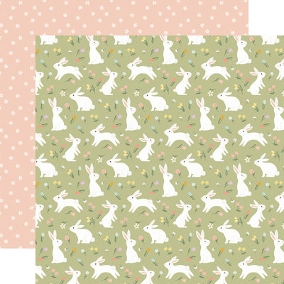 BLISSFUL BUNNIES - 12x12 Double-Sided Patterned Paper - Echo Park