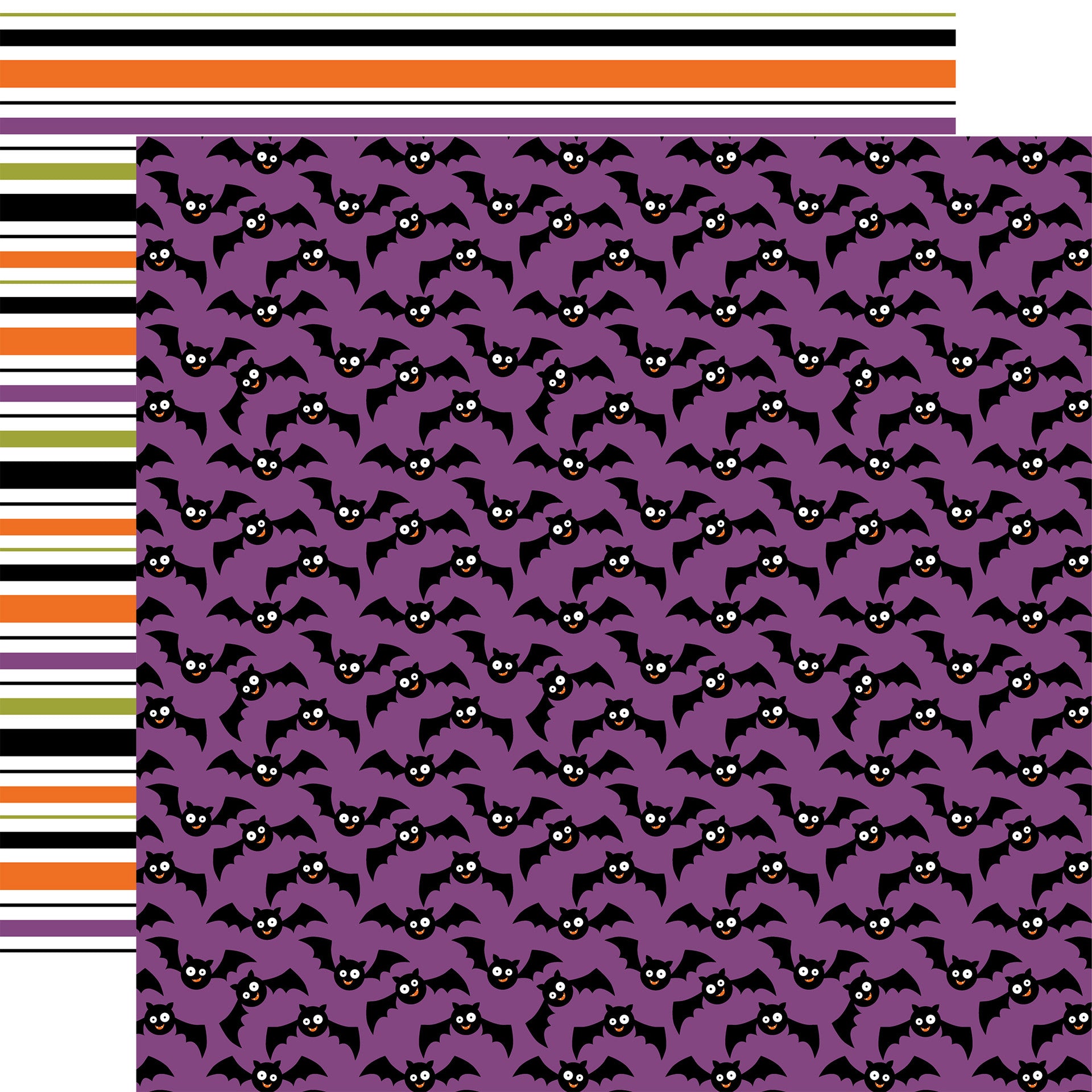 BIZARRE BATS 12x12 Double Sided Patterned Paper Echo Park The Bizarre bats 12x12 double sided patterned paper echo park the
