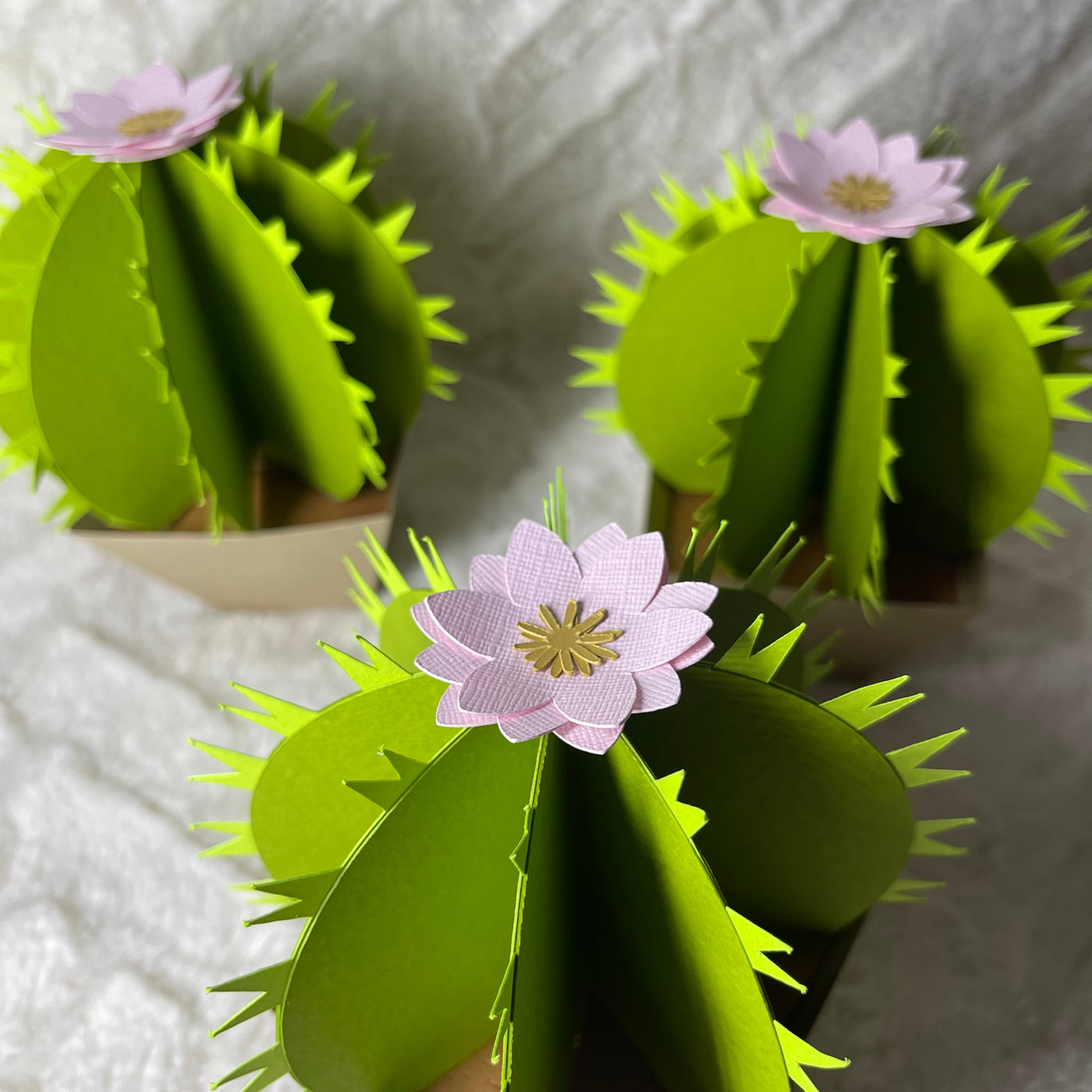 paper cactus using Bazzill heavyweight cardstock