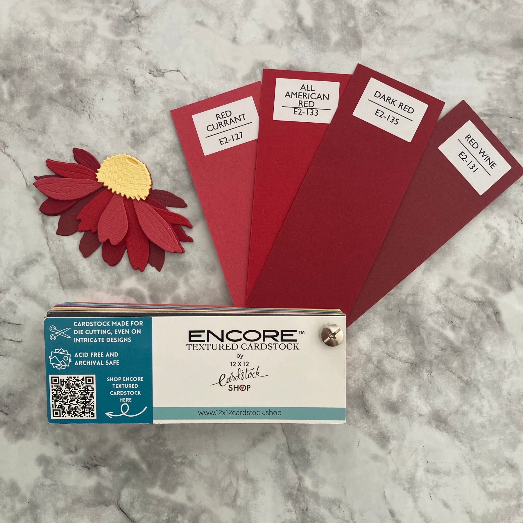 ALL AMERICAN RED 12x12 Textured Red Cardstock - Encore Paper – The ...