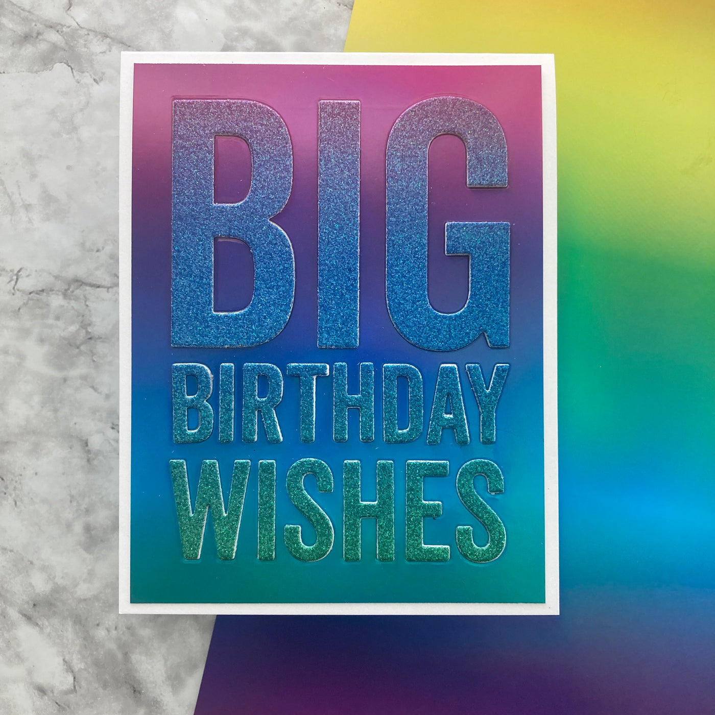 RAINBOW Matte Foil Cardstock - 12x12 Foil Cardstock - Encore