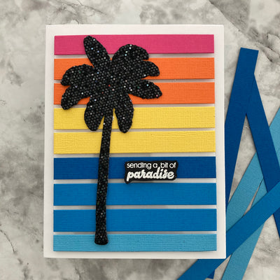 HOLOGRAM BLACK Sequin Glitter Cardstock - Encore Paper