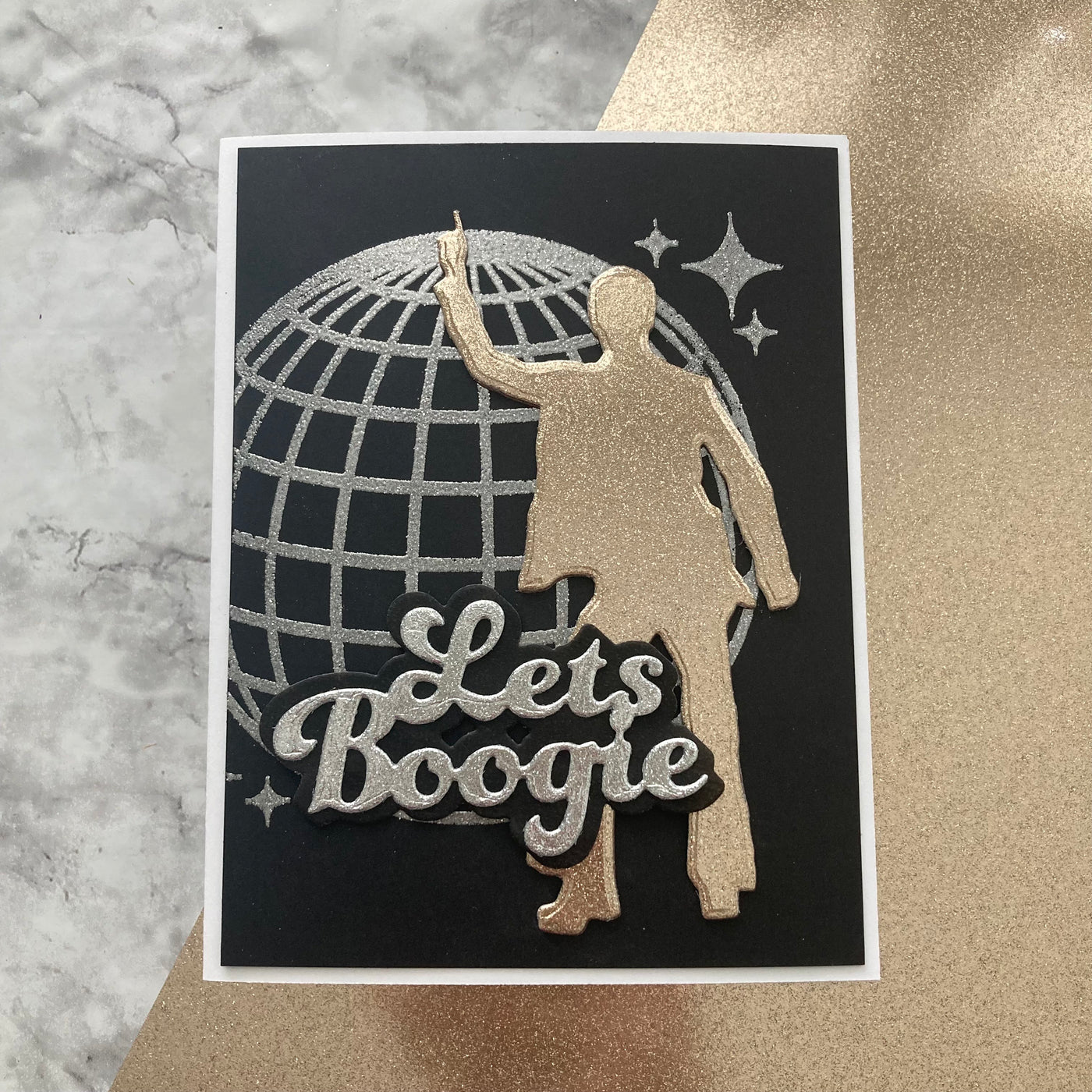 GLITTER GOLD Mirror Foil Cardstock - 12x12 Cardstock - Encore