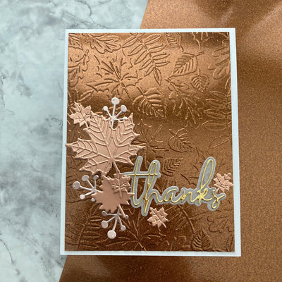 GLITTER COPPER Mirror Foil Cardstock - 12x12 Cardstock - Encore
