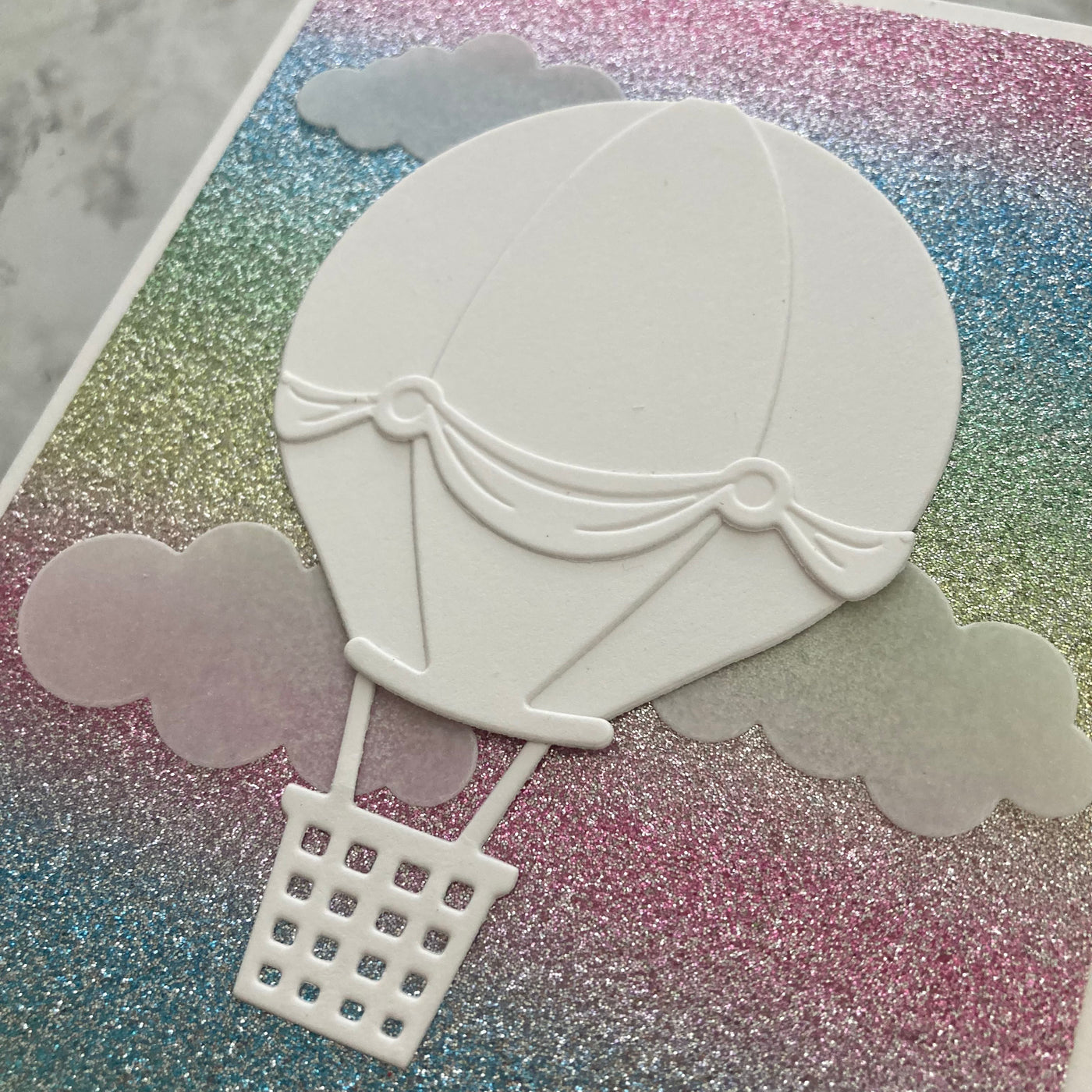 PASTEL RAINBOW - Multi-Color Glitter Cardstock- Encore