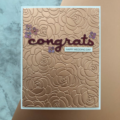 ROSE GOLD Matte Foil Cardstock - 12x12 Foil Cardstock - Encore