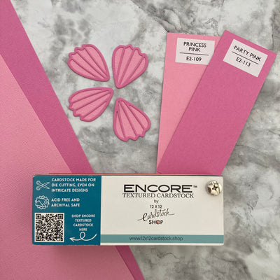 PRINCESS PINK - Textured 12x12 Cardstock - Encore Paper
