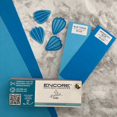 HONOLULU BLUE - Textured 12x12 Cardstock - Encore Paper