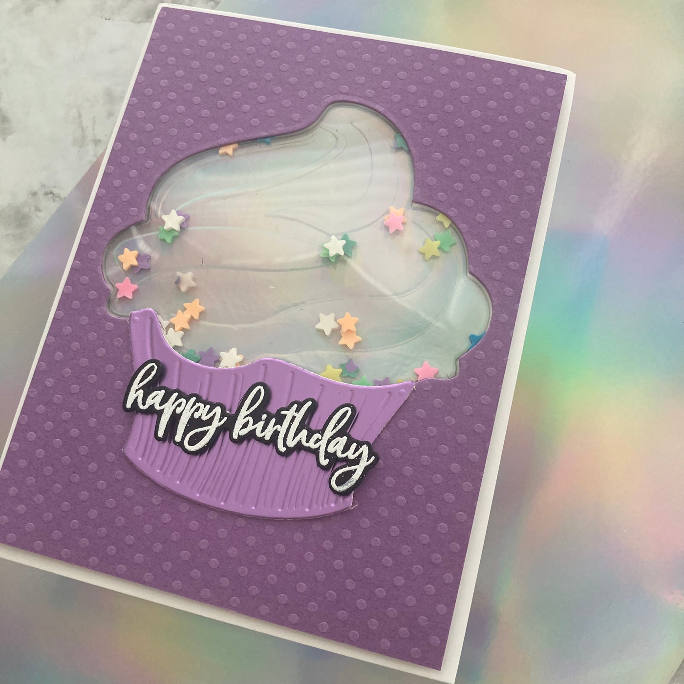 RAINBOW Holographic - 12x12 Cardstock - Encore