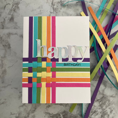 handmade card featuring Mirri Holographic Cardstock