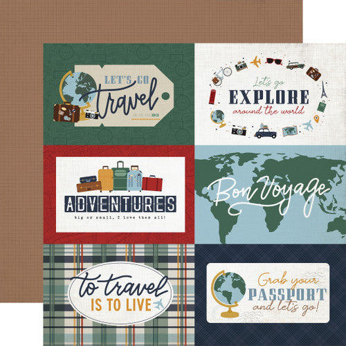 Let's Go Travel Cardstock Stickers 12x12