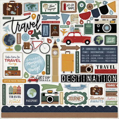 LET'S GO TRAVEL 12x12 Collection Kit - Echo Park