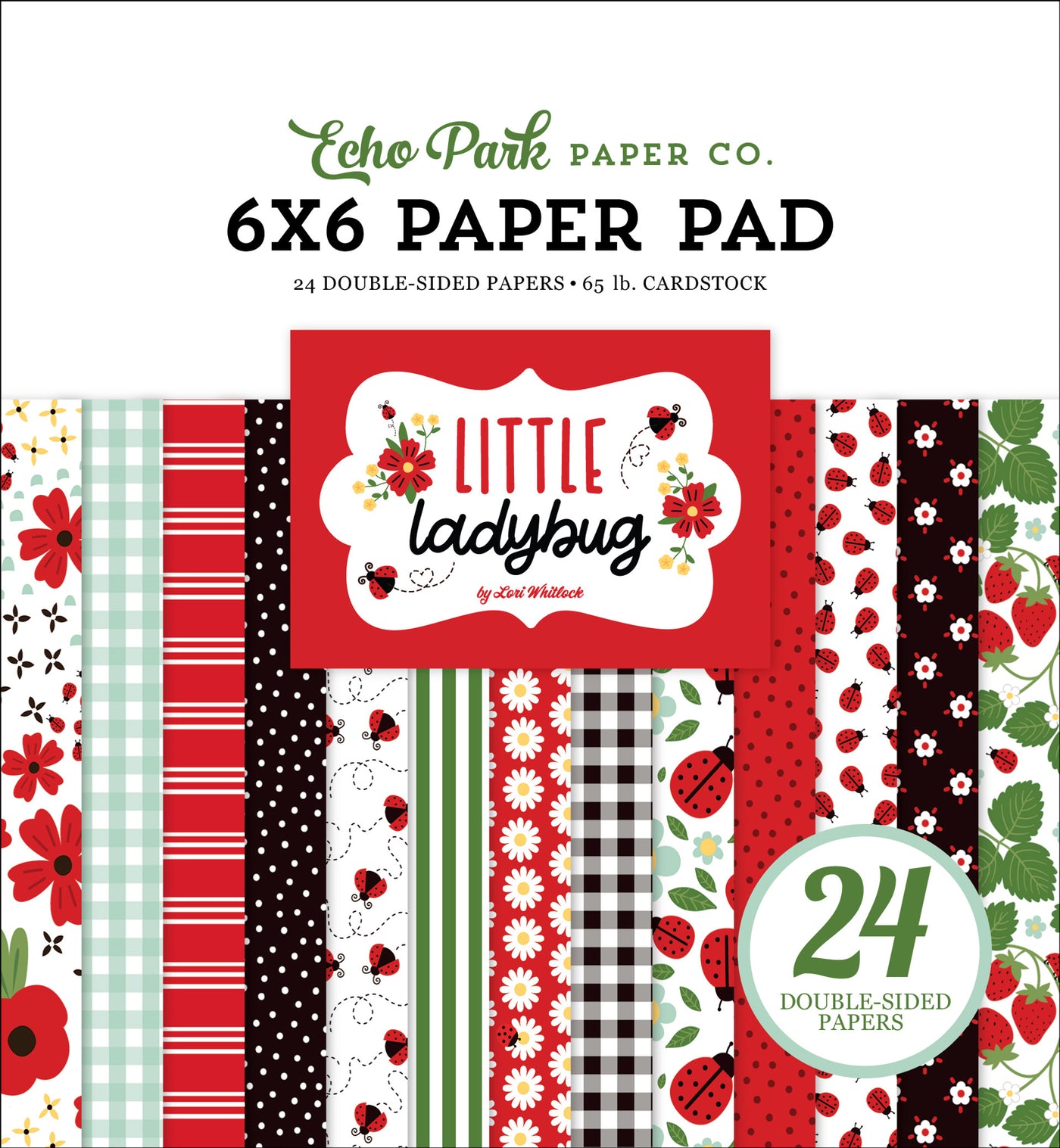 The 6x6 pad features cute designs and colors to celebrate everything, ladybug! It includes 24 double-sided pages and is fun for cards and papercrafts.
