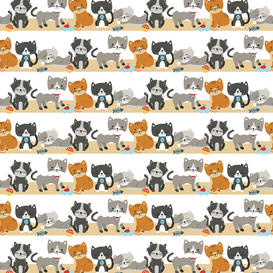 PURRFECT DAY - 12x12 Double-Sided Patterned Paper - Echo Park