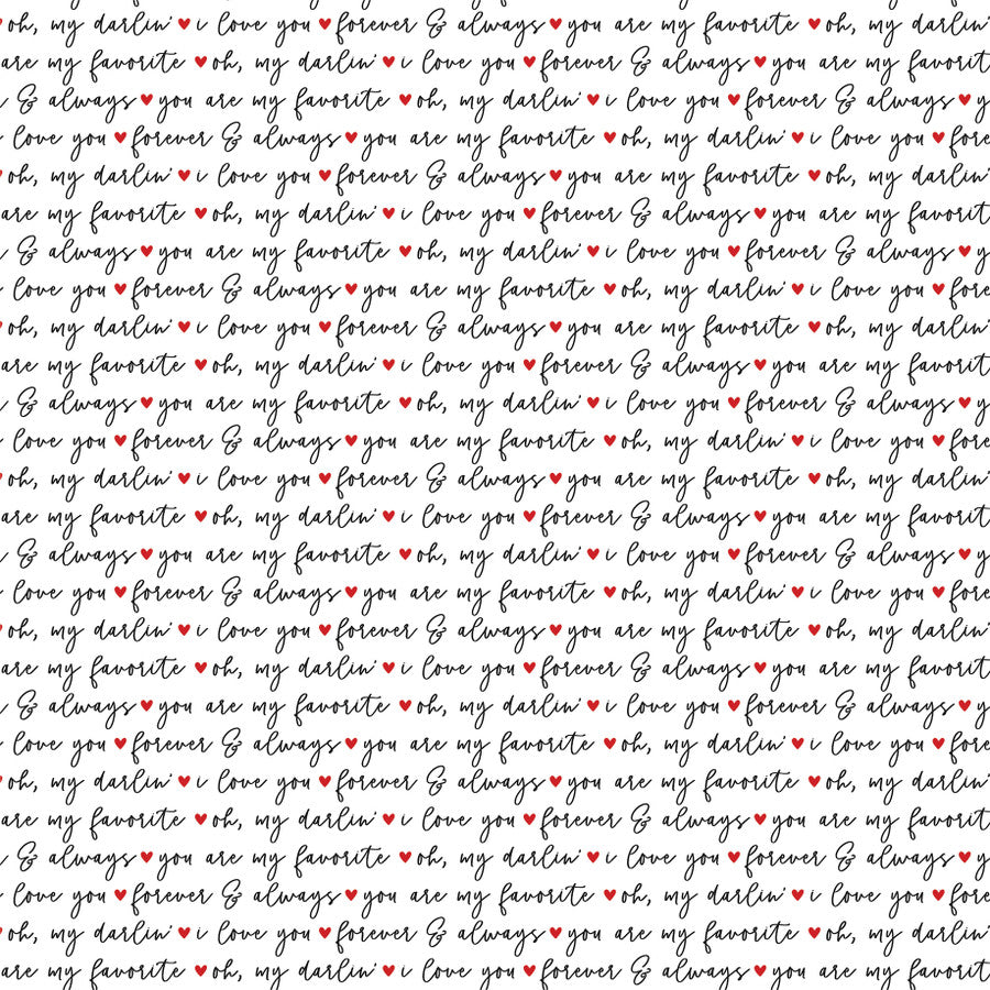 OH MY DARLIN' - 12x12 Double-Sided Patterned Paper - Echo Park