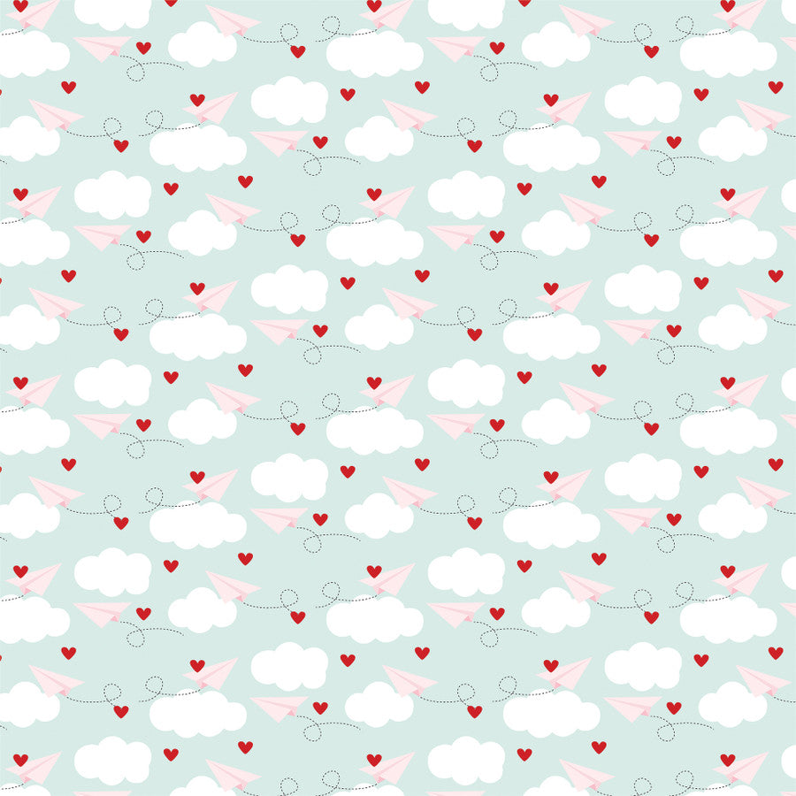 SENDING MY LOVE - 12x12 Double-Sided Patterned Paper - Echo Park
