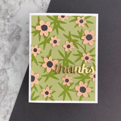 Handmade card featuring Encore Lead cardstock