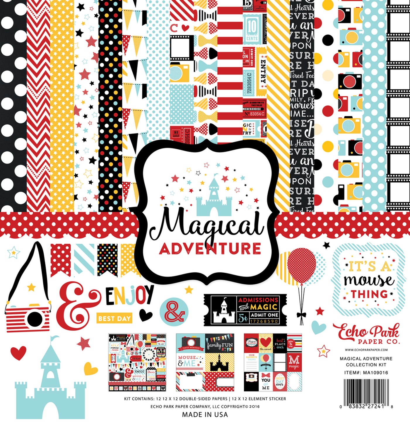 Magical Adventure - 12x12 collection kit with Disney-esque theme by Echo Park Paper