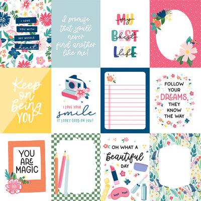 MY BEST LIFE 3X4 JOURNALING CARDS - 12x12 Double-Sided Patterned Paper - Echo Park