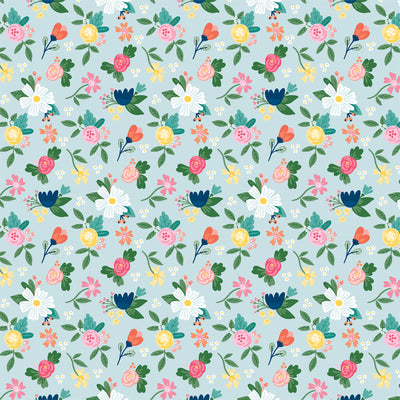 LUCKY FLOWERS - 12x12 Double-Sided Patterned Paper - Echo Park