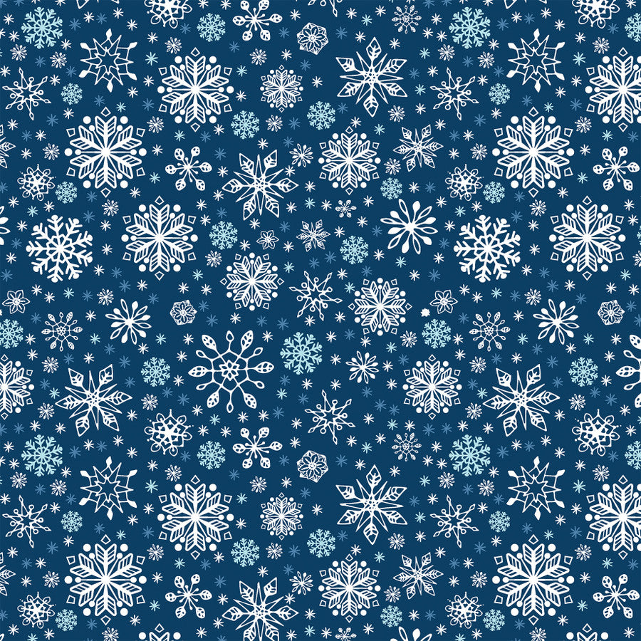 SPARKLING SNOWFLAKES - 12x12 Double-Sided Patterned Paper - Echo Park