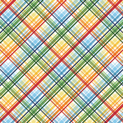 LITTLE BOY PLAID - 12x12 Double-Sided Patterned Paper - Echo Park