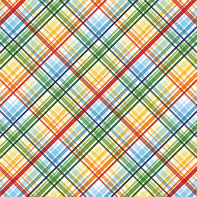 LITTLE BOY PLAID - 12x12 Double-Sided Patterned Paper - Echo Park