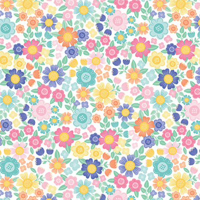 BRIGHT FLORAL - 12x12 Double-Sided Patterned Paper - Echo Park