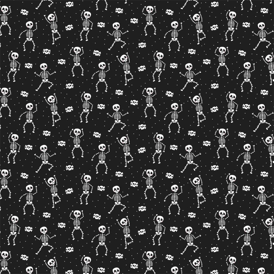 SPOOKY SKELETONS - 12x12 Double-Sided Patterned Paper - Echo Park