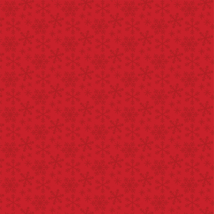 POINSETTIAS AND PINE - 12x12 Double-Sided Patterned Paper - Echo Park