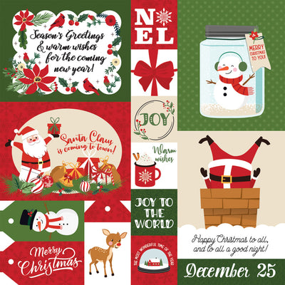 MAGIC OF CHRISTMAS MULTI JOURNALING CARDS - 12x12 Double-Sided Patterned Paper - Echo Park