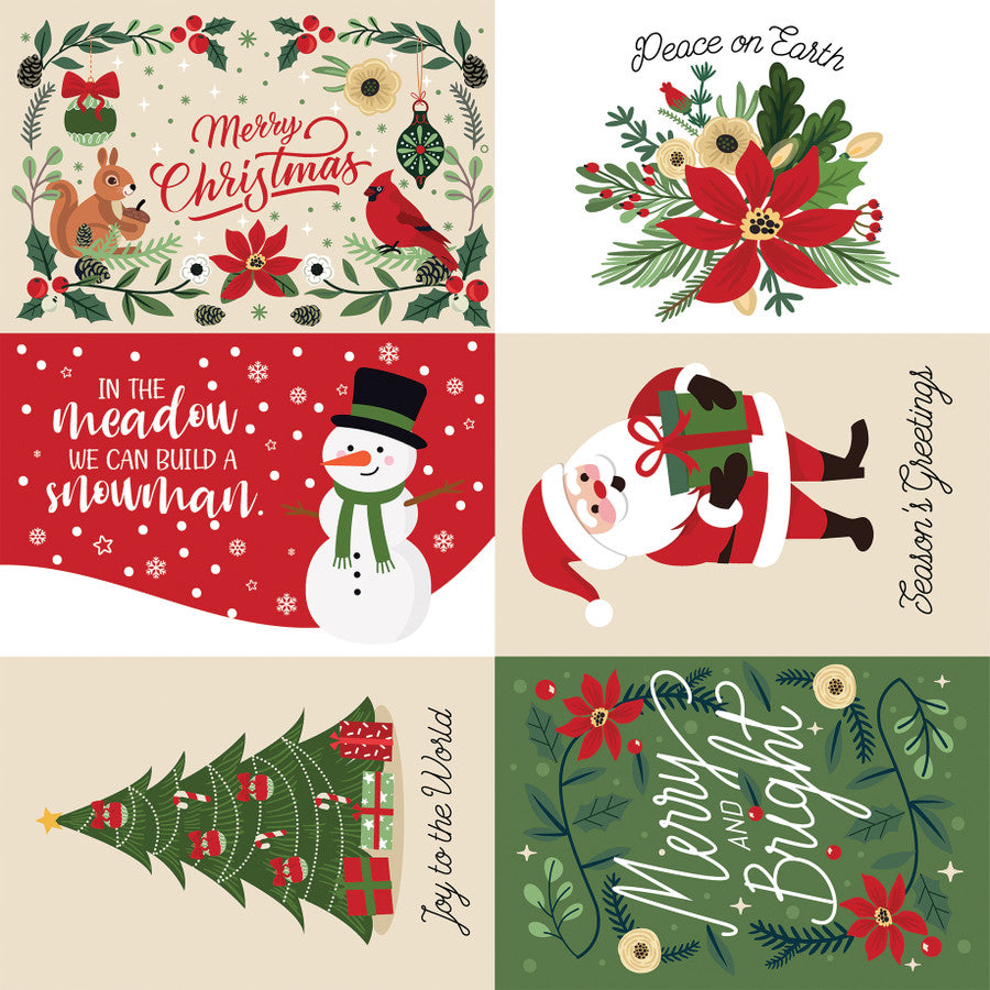 THE MAGIC OF CHRISTMAS 6X4 JOURNALING CARDS - 12x12 Double-Sided Patterned Paper - Echo Park