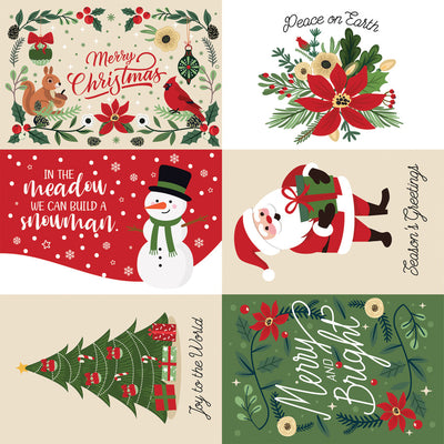 THE MAGIC OF CHRISTMAS 6X4 JOURNALING CARDS - 12x12 Double-Sided Patterned Paper - Echo Park