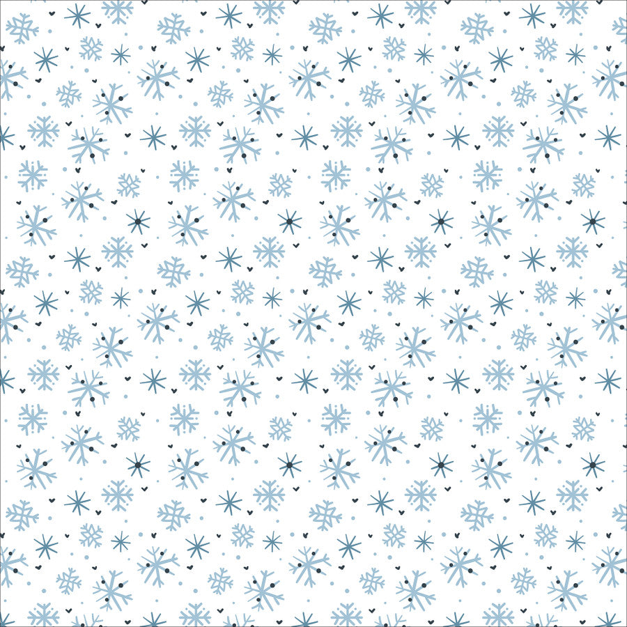 FROSTED FLOWERS - 12x12 Double-Sided Patterned Paper - Echo Park