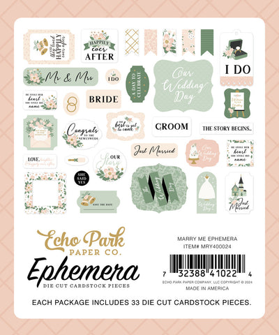 MARRY ME Ephemera - Echo Park