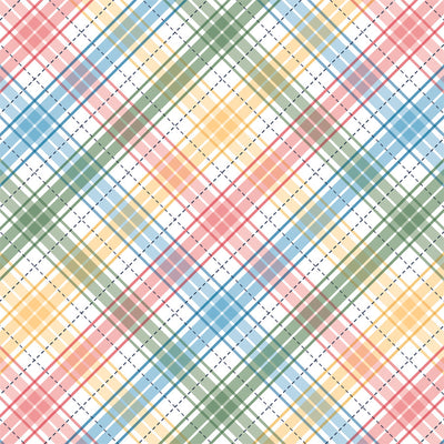 HAPPY PLAID - 12x12 Double-Sided Patterned Paper - Echo Park