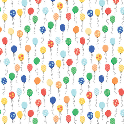 PARTY TIME BALLOONS - 12x12 Double-Sided Patterned Paper - Echo Park