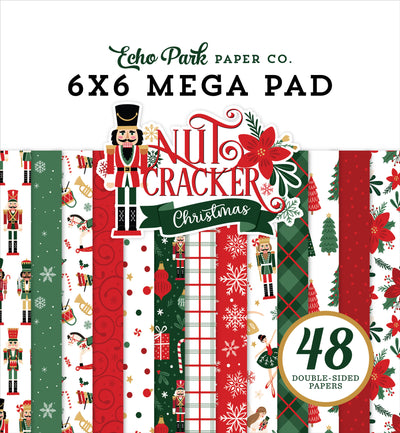 This Mega Paper Pad is part of the Nutcracker Collection for Echo Park. Smaller images are great for card making and similar crafts.