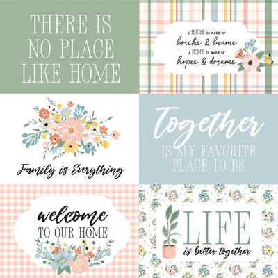 OUR HAPPY PLACE 6X4 JOURNALING CARDS - 12x12 Double-Sided Patterned Paper - Echo Park