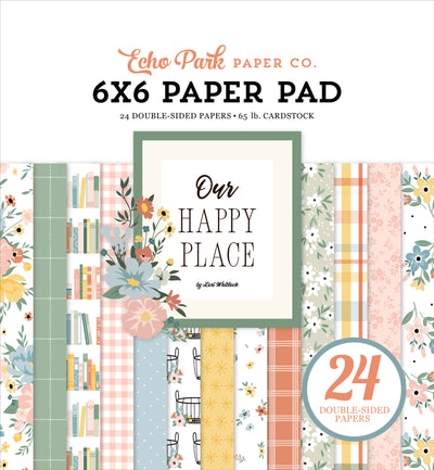 6x6 pad brings features soothing designs and colors befitting a get-together with friends. Fun for cards and paper crafts. Includes 24 double-sided pages.