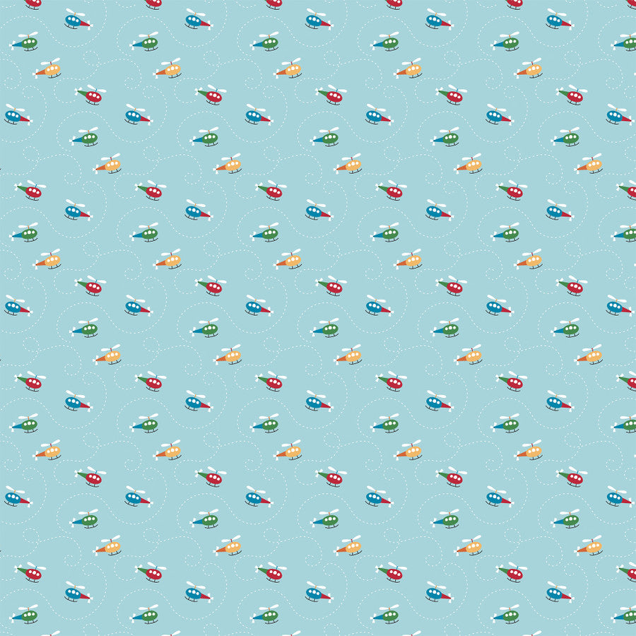 HELICOPTER TRAILS - 12x12 Double-Sided Patterned Paper - Echo Park