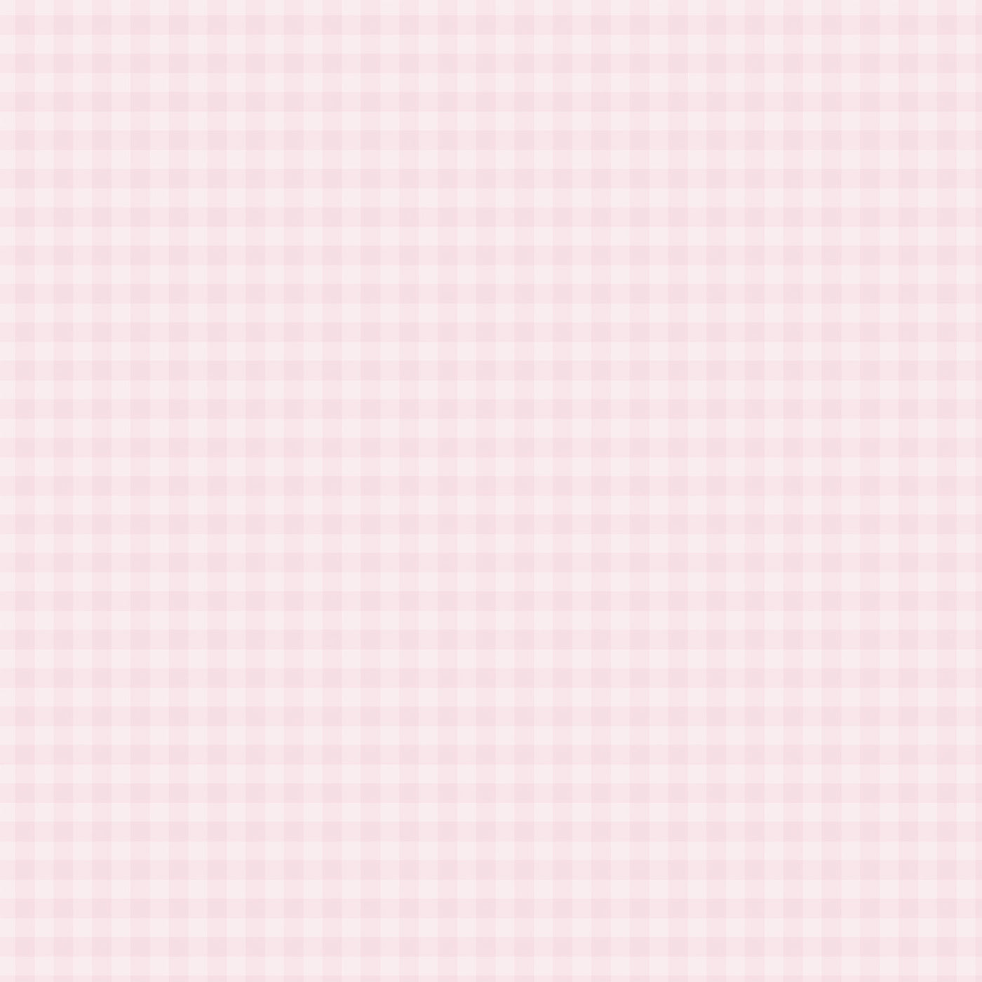PASTEL GINGHAM POWDER PINK - 12x12 Double-Sided Patterned Paper - Echo Park