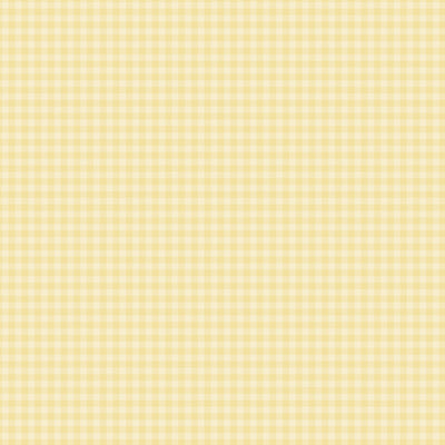 12x12 double-sided patterned paper. Side A - pastel yellow-colored gingham pattern, Side B - pastel yellow gingham with a smaller design set. Archival quality.