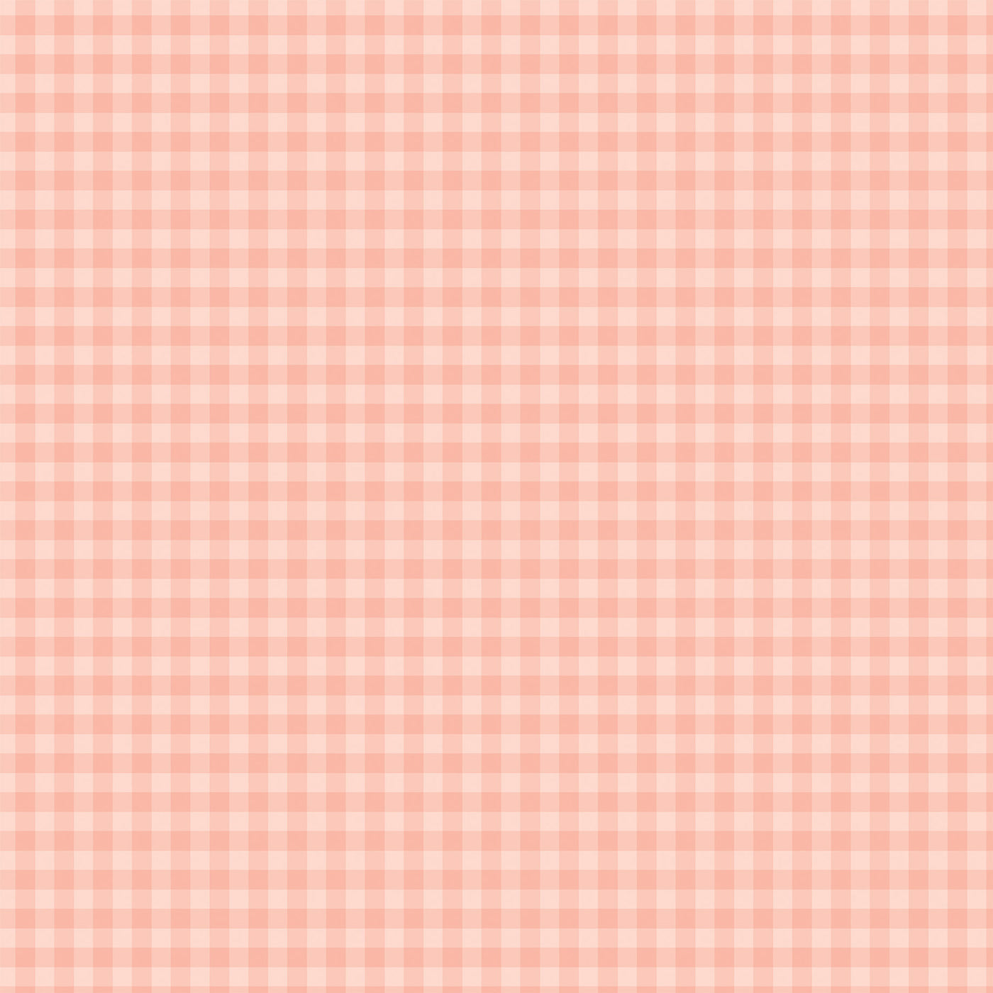 PASTEL GINGHAM SALMON - 12x12 Double-Sided Patterned Paper - Echo Park