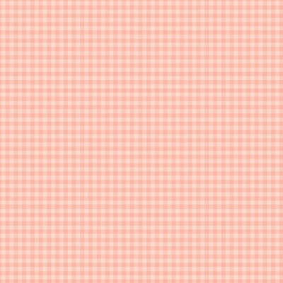 12x12 double-sided patterned paper. Side A - salmon-colored gingham pattern, Side B - salmon gingham with a smaller design set. Archival quality.