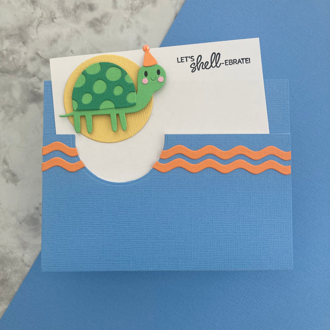 Turtle Shell Card Back BLUEBELL 12x12 Textured Blue Cardstock - Encore Paper – The 12x12 ...