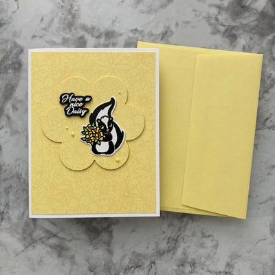 handmade card featuring pop tine banana split