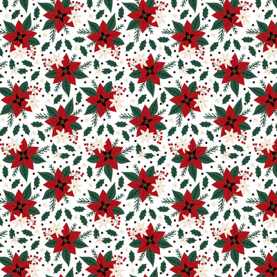HOLIDAY POINSETTIA - 12x12 Double-Sided Patterned Paper - Echo Park