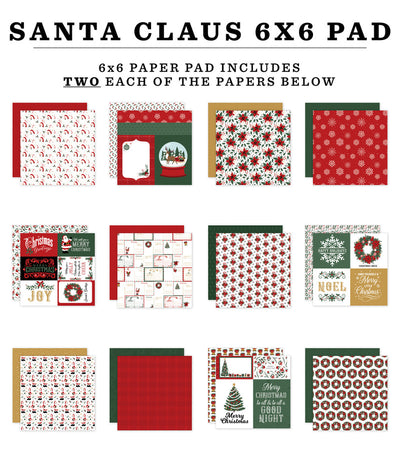 SANTA CLAUS 6x6 Paper Pad - Echo Park