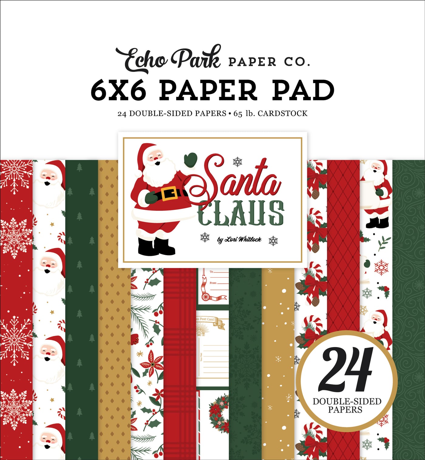 SANTA CLAUS 6x6 Paper Pad - Echo Park
